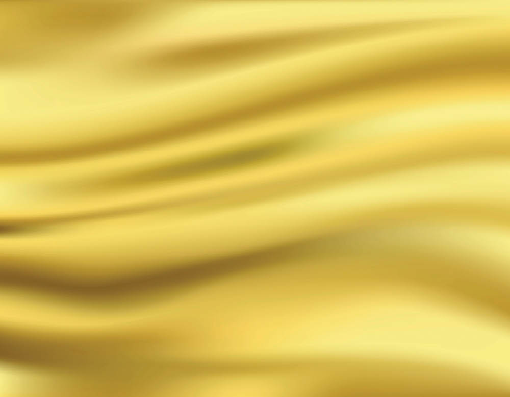 Yellow waves background, gold cloth in wind