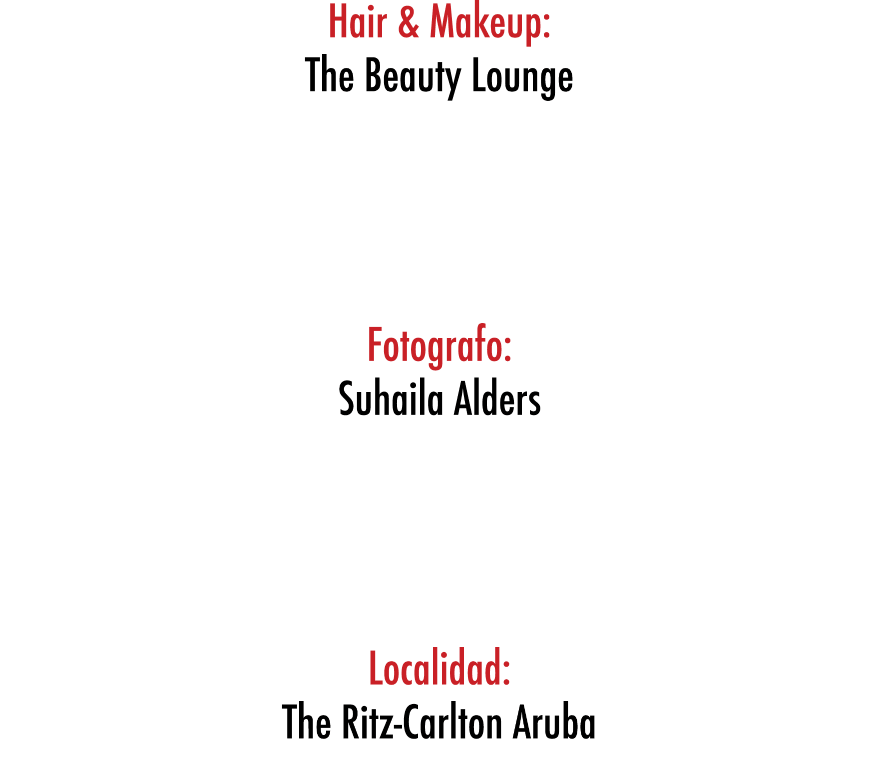 Hair & Makeup: The Beauty Lounge   Fotografo: Suhaila Alders   Localidad: The Ritz-Carlton Aruba