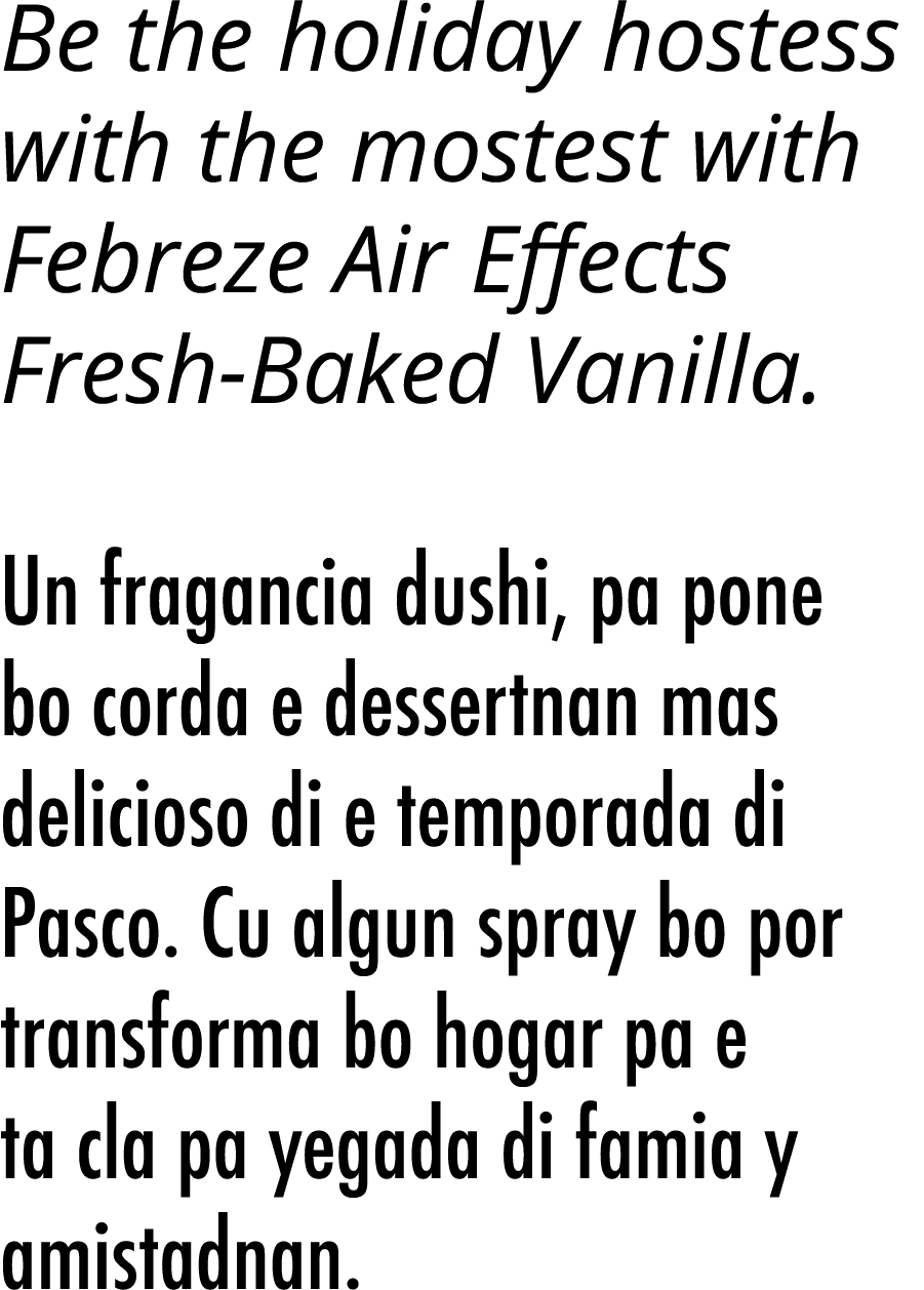 Be the holiday hostess with the mostest with Febreze Air Effects Fresh Baked Vanilla. Un fragancia dushi, pa pone bo ...