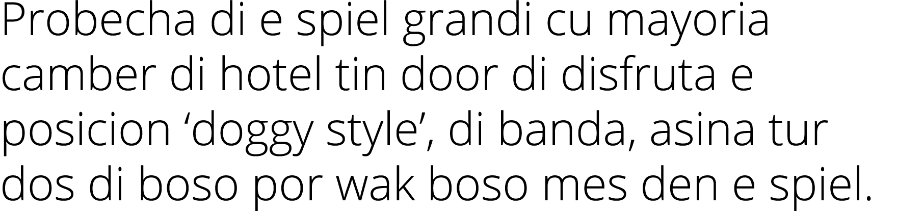 Probecha di e spiel grandi cu mayoria camber di hotel tin door di disfruta e posicion ‘doggy style’, di banda, asina ...