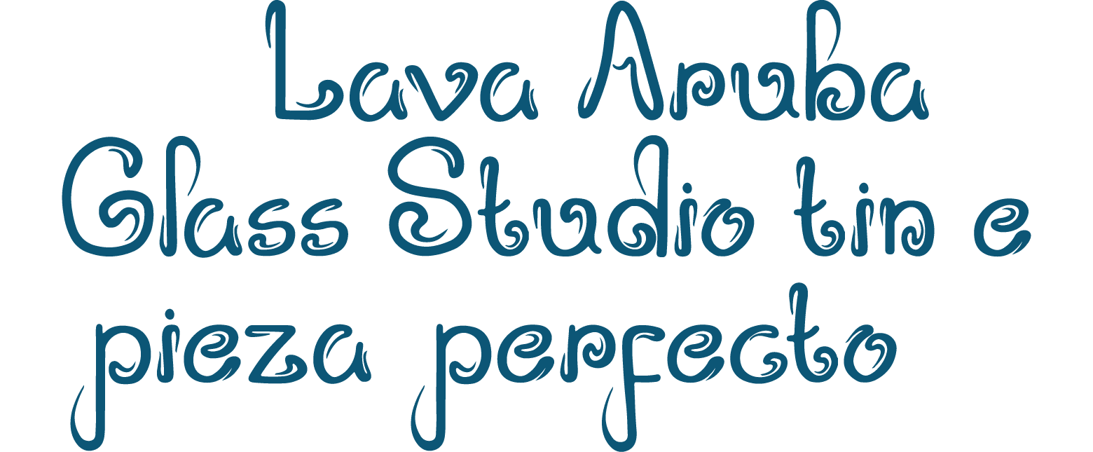  Lava Aruba Glass Studio tin e pieza perfecto