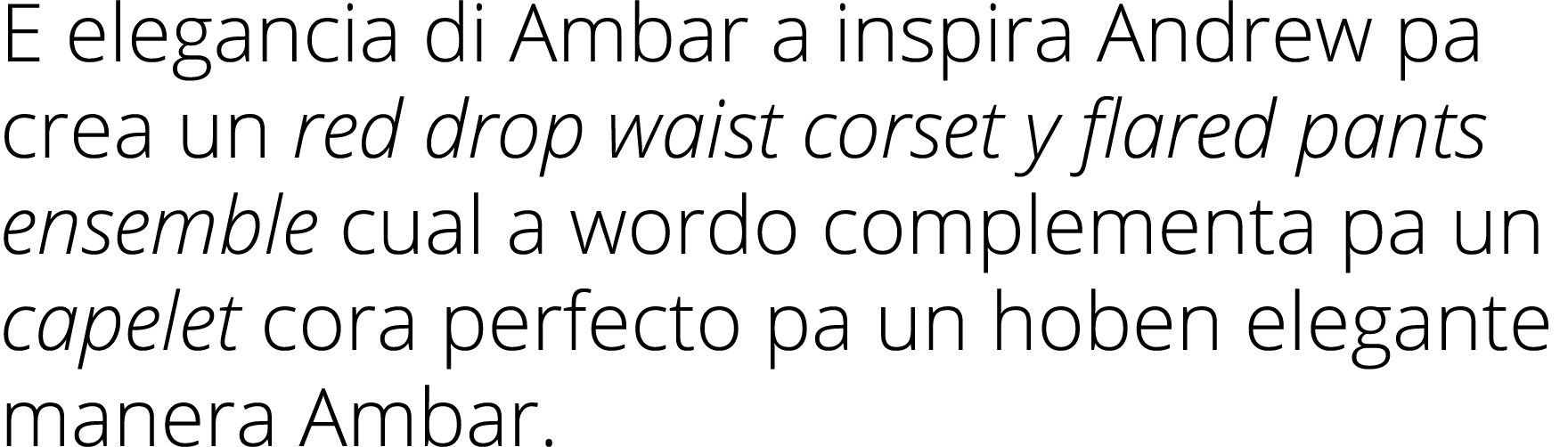 E elegancia di Ambar a inspira Andrew pa crea un red drop waist corset y flared pants ensemble cual a wordo complemen...