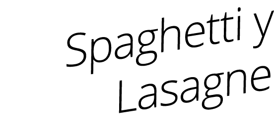 Spaghetti y Lasagne