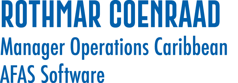 ROTHMAR COENRAAD Manager Operations Caribbean AFAS Software