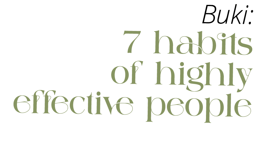 Buki: 7 habits of highly effective people