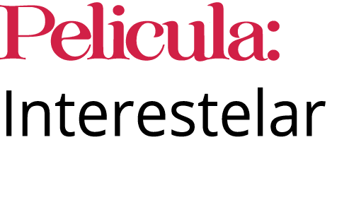 Pelicula: Interestelar 