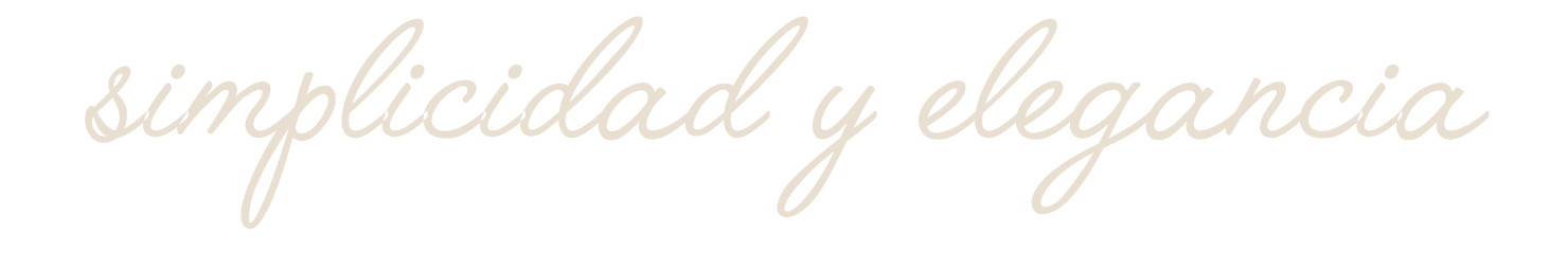 simplicidad y elegancia