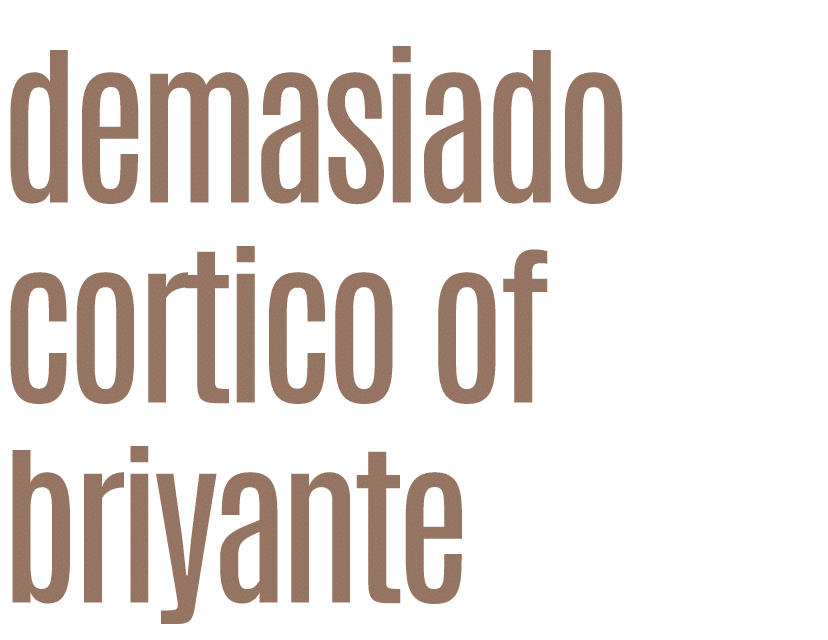 demasiado cortico of briyante