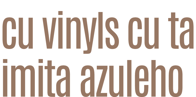 cu vinyls cu ta imita azuleho