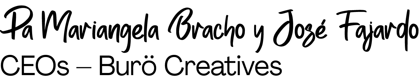 Pa Mariangela Bracho y José Fajardo CEOs   Burö Creatives