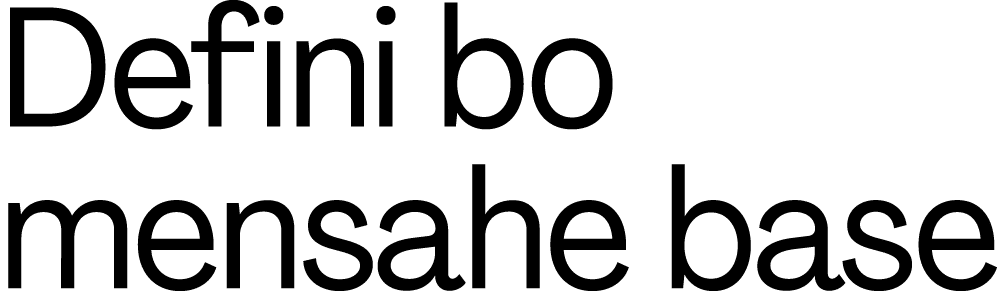 Defini bo mensahe base