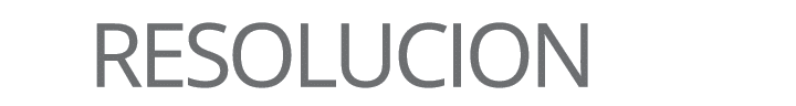 RESOLUCION