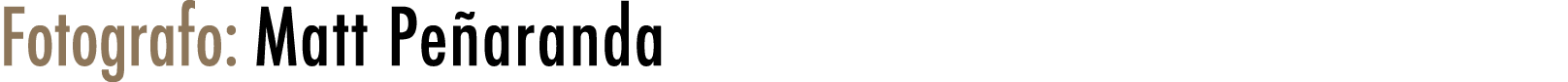 Fotografo: Matt Pe aranda
