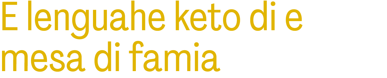 E lenguahe keto di e mesa di famia