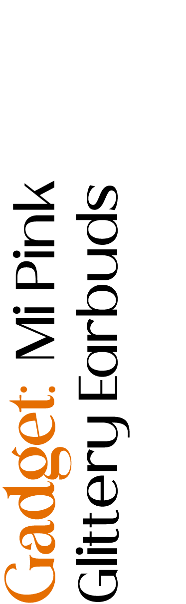 Gadget: Mi Pink Glittery Earbuds