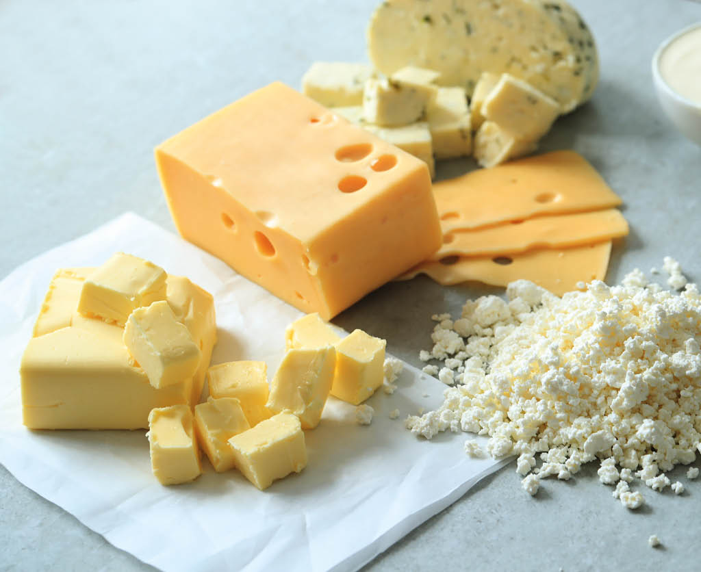 Dairy products on the table
