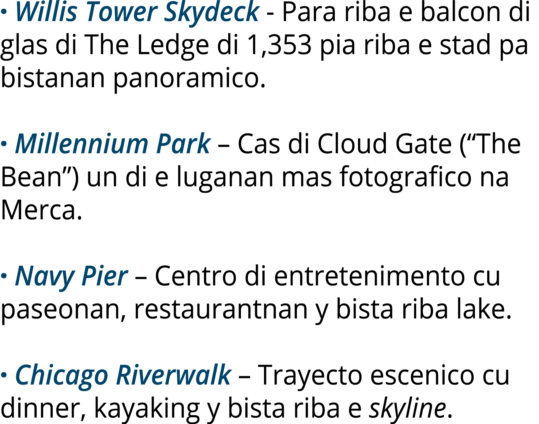 · Willis Tower Skydeck Para riba e balcon di glas di The Ledge di 1,353 pia riba e stad pa bistanan panoramico. · Mil...