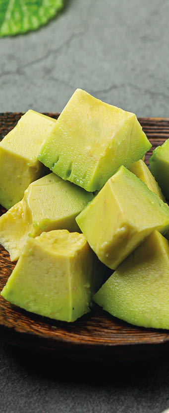 Avocado Products made from avocados Food nutrition concept.