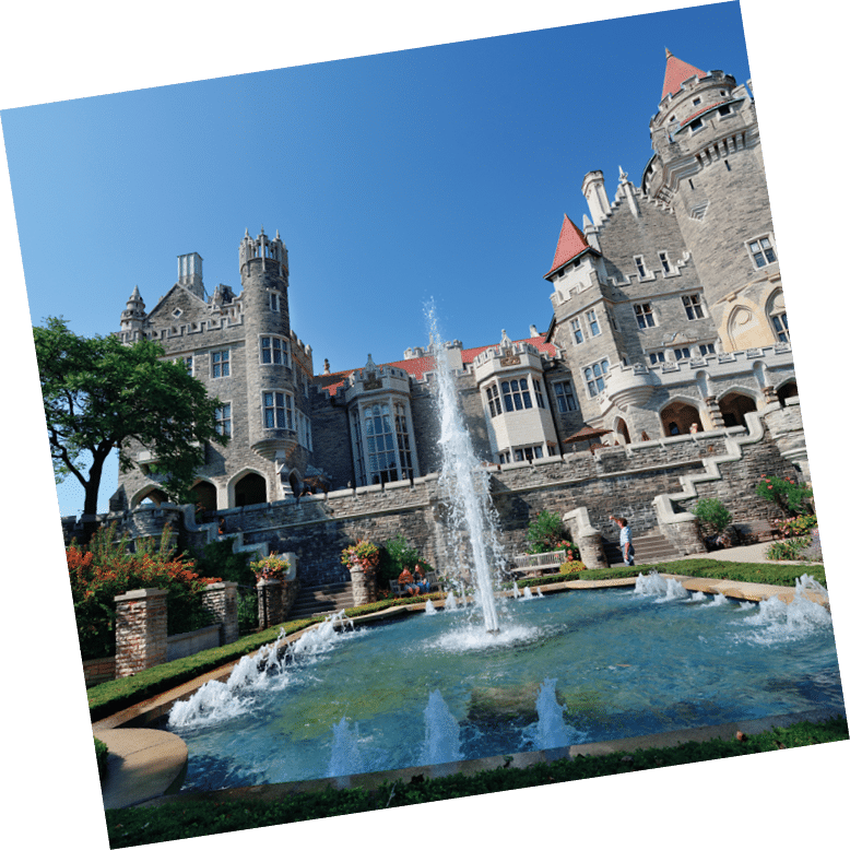 TORONTO, CANADA - JULY 3: Casa Loma exterior view on July 3, 2012 in Toronto, Canada. Built 1911–1914 and was Established as museum 1937, it was the largest private residence in Canada.